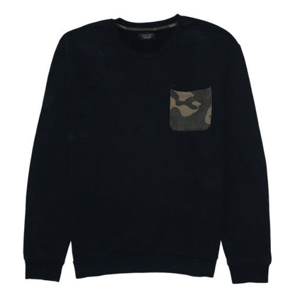 Mens UK Size L Zara Black Pullover Sweatshirt
