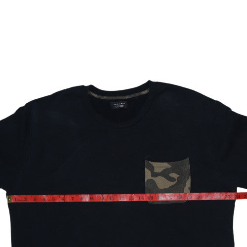 Mens UK Size L Zara Black Pullover Sweatshirt