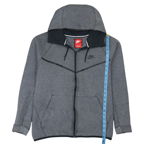 Mens UK Size L Nike Grey Full Zip Hoodie