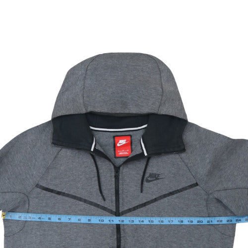 Mens UK Size L Nike Grey Full Zip Hoodie