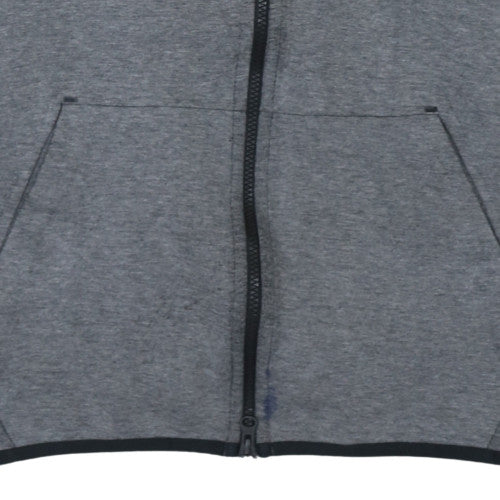 Mens UK Size L Nike Grey Full Zip Hoodie