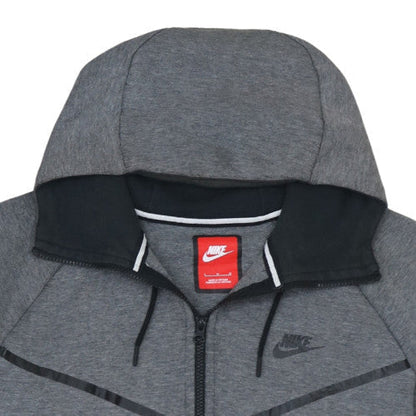 Mens UK Size L Nike Grey Full Zip Hoodie