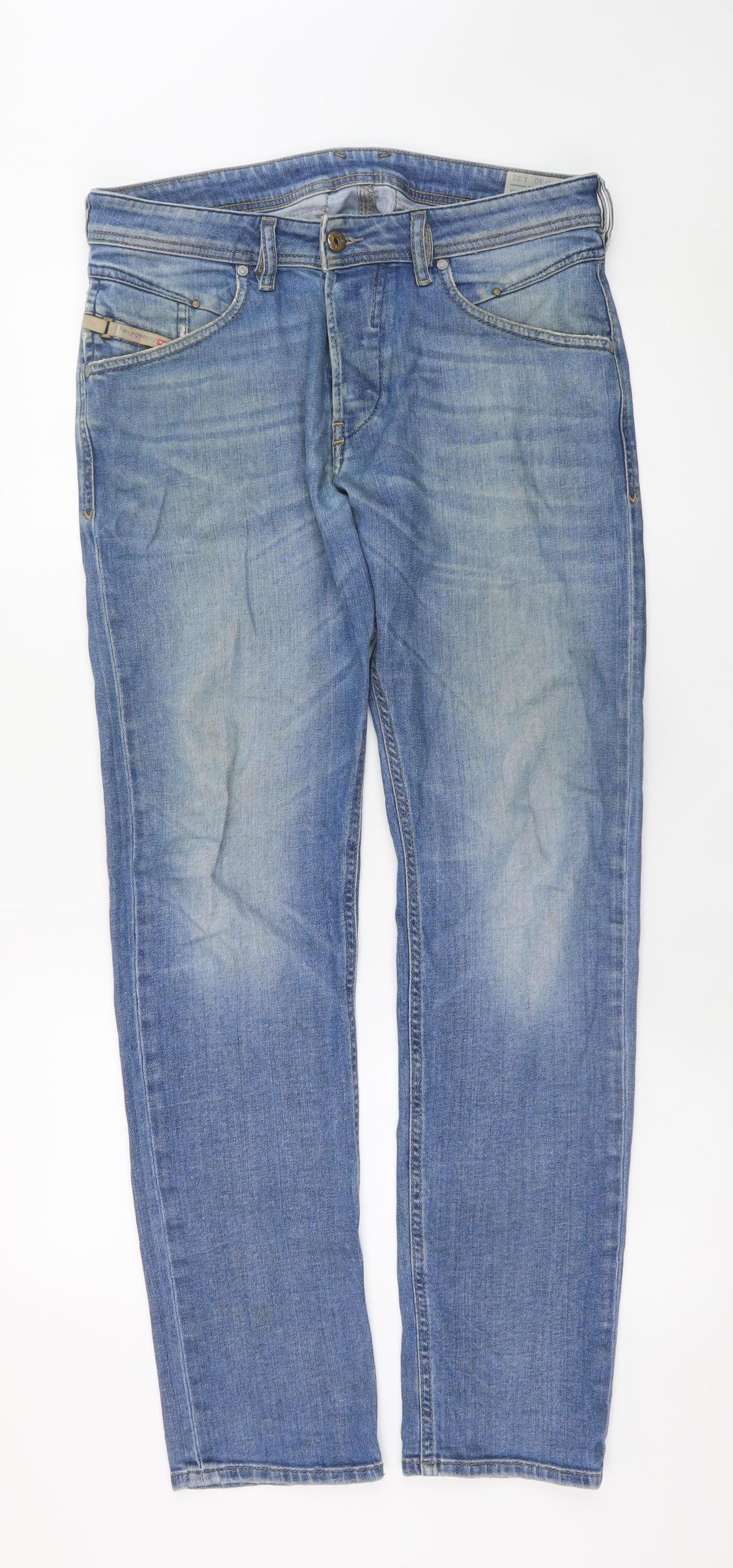 Mens UK Size 32 Diesel Slim Fit Tapered Jeans