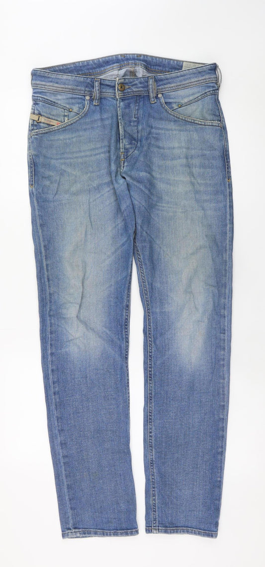Mens UK Size 32 Diesel Slim Fit Tapered Jeans