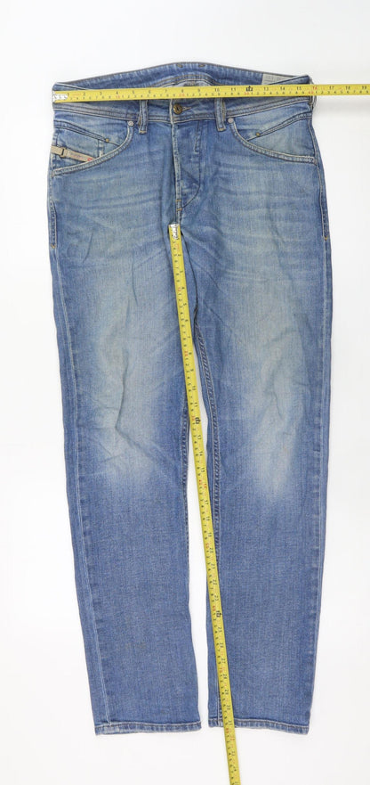 Mens UK Size 32 Diesel Slim Fit Tapered Jeans