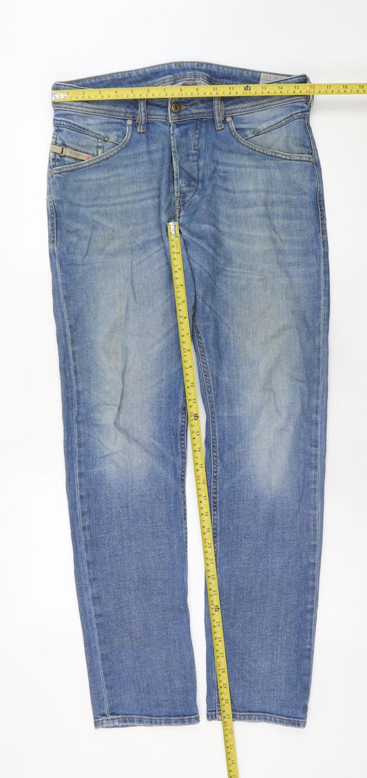 Mens UK Size 32 Diesel Slim Fit Tapered Jeans