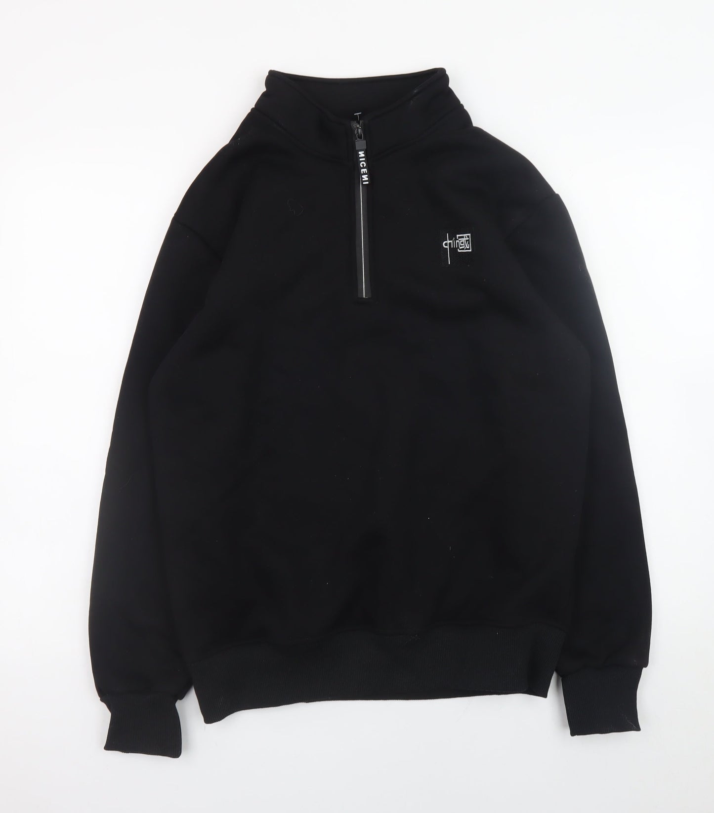 Mens UK Size S Nice Black Pullover Sweatshirt