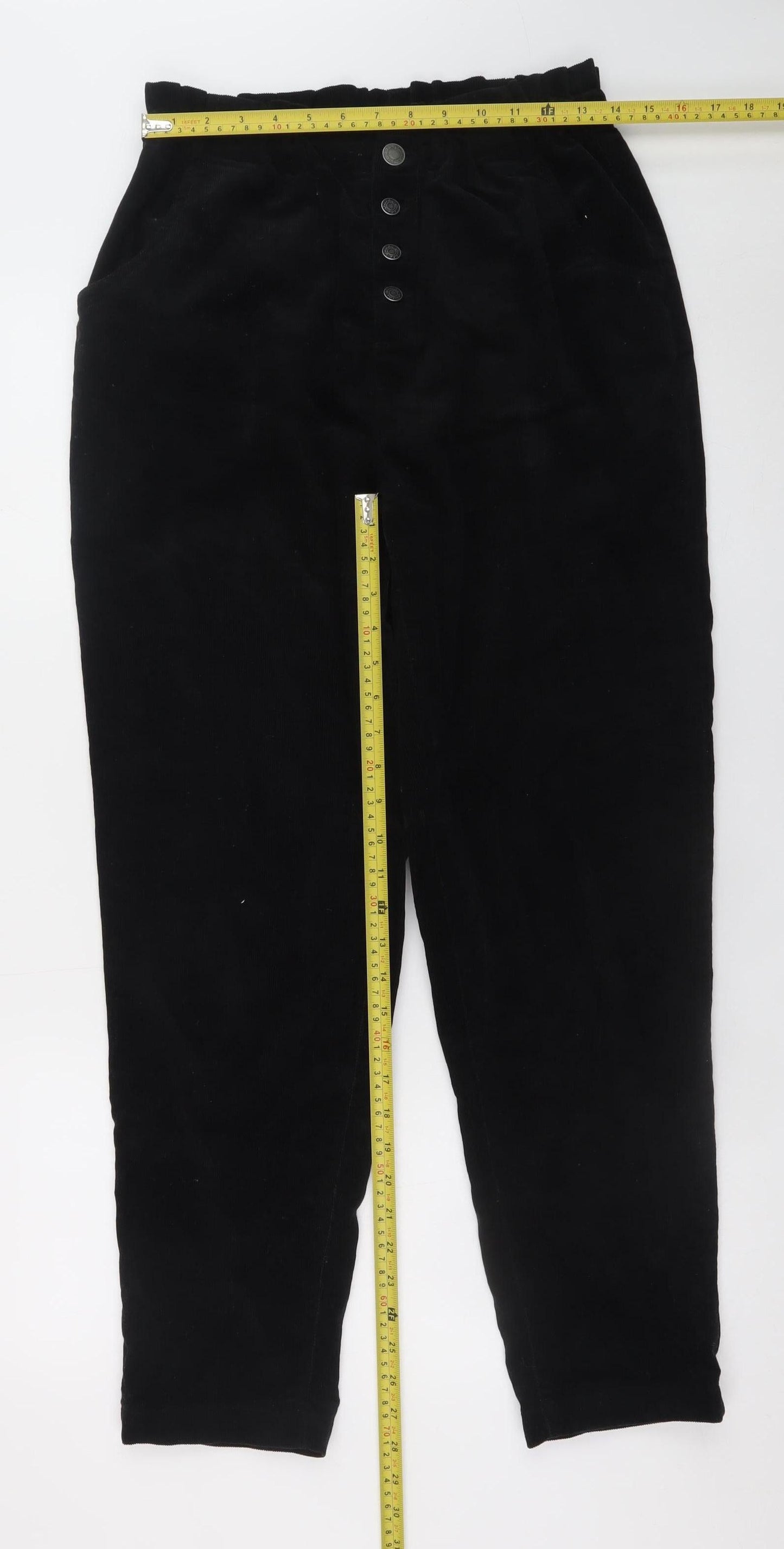 Womens UK Size L blendshe Regular Fit Casual Black Trousers