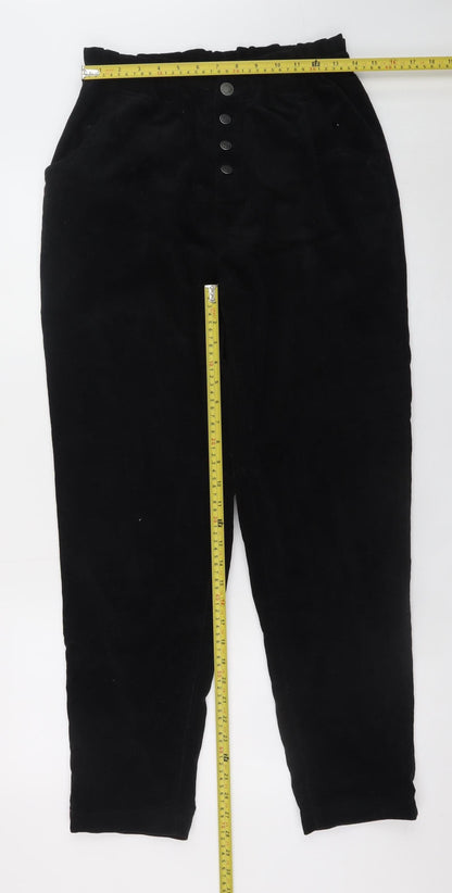 Womens UK Size L blendshe Regular Fit Casual Black Trousers