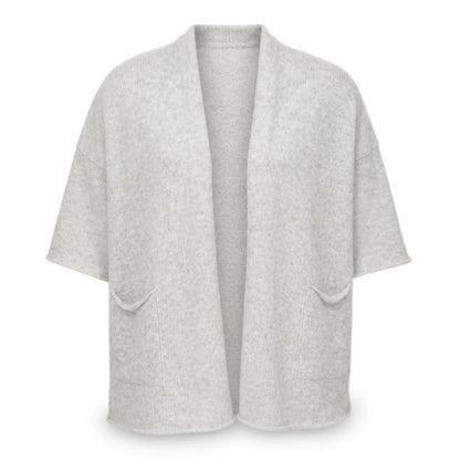 TU Women’s Grey Wool Blend Open Knit Cardigan Size S
