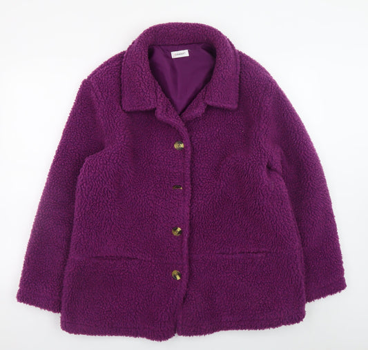 Womens UK Size L Damart Purple Basic Jacket