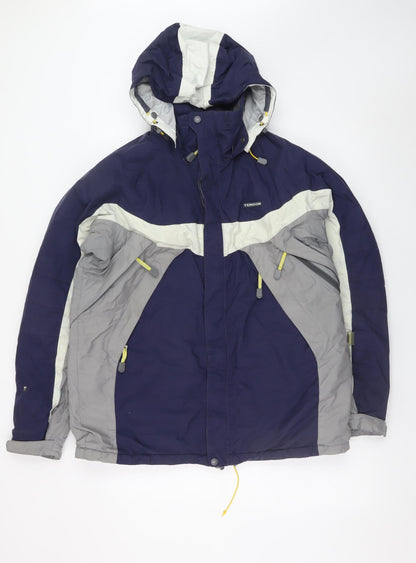 Mens UK Size S Tenson Blue Parka Coat