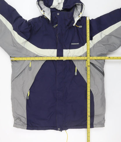 Mens UK Size S Tenson Blue Parka Coat