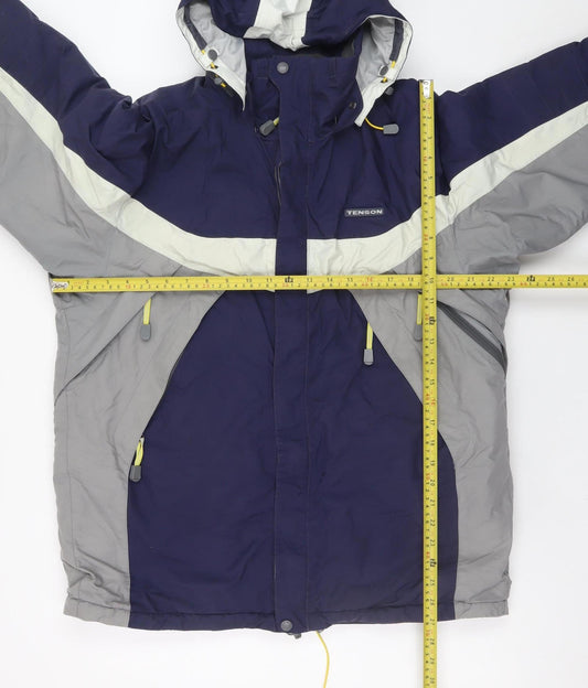Mens UK Size S Tenson Blue Parka Coat