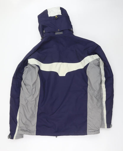 Mens UK Size S Tenson Blue Parka Coat