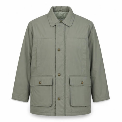 Aldon Men's Green Mid-Length Lined Outdoor Jacket Size M