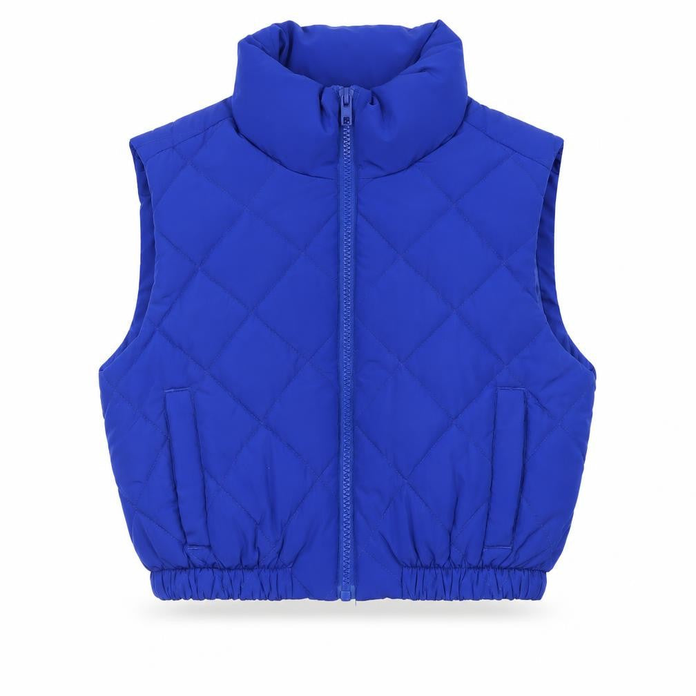 Simply Be Womens Blue Quilted Puffer Waistcoat Size 12