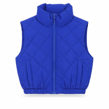 Simply Be Womens Blue Quilted Puffer Waistcoat Size 12