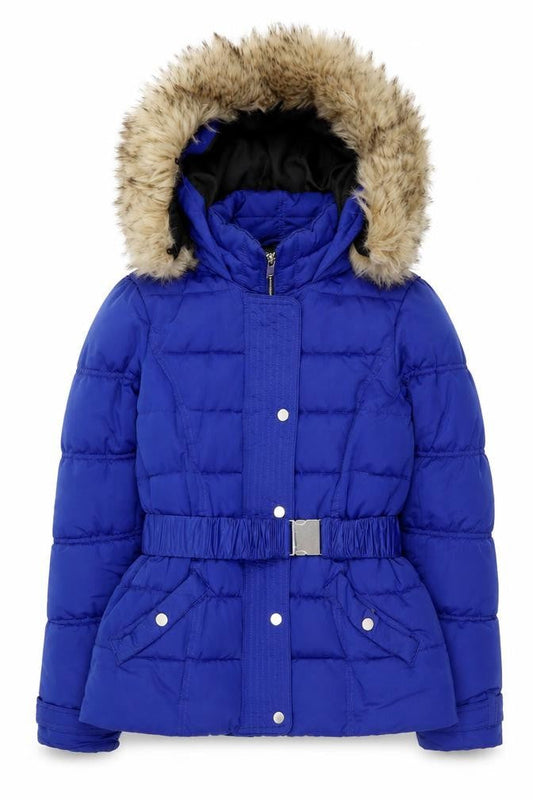 Womens UK Size 8 River Island Blue Puffer Jacket