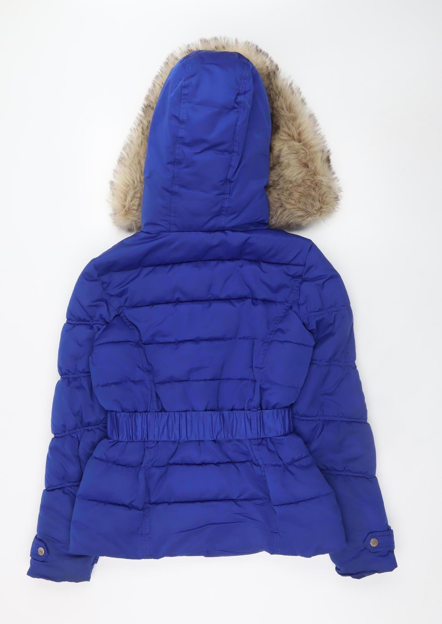 Womens UK Size 8 River Island Blue Puffer Jacket