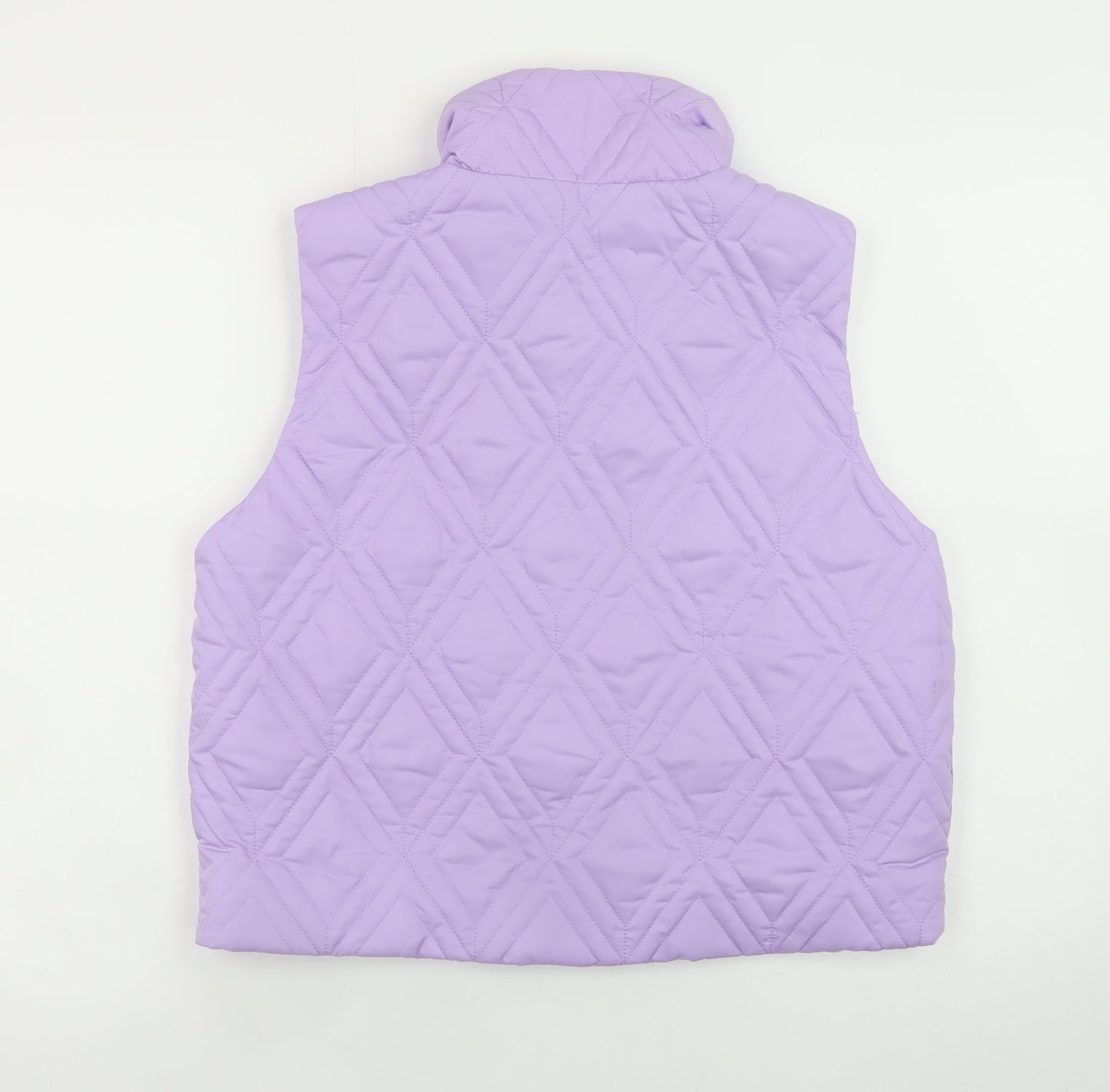 Womens UK Size S Primark Cares Purple Quilted Coat