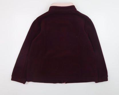 Marks and Spencer Women's Purple Fleece Jacket Size 16