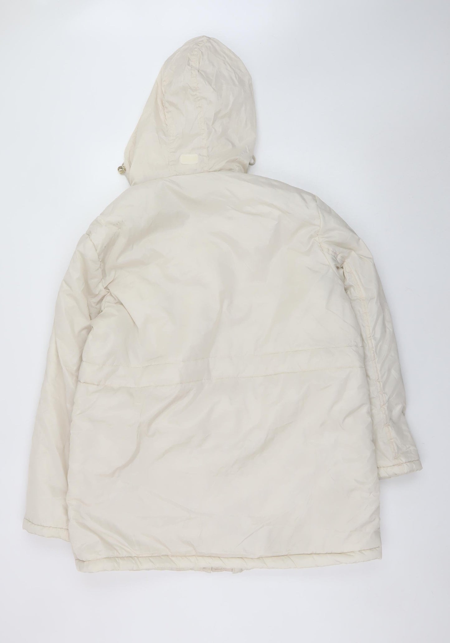 Womens UK Size 14 Gabriella Vicenza Ivory Puffer Jacket