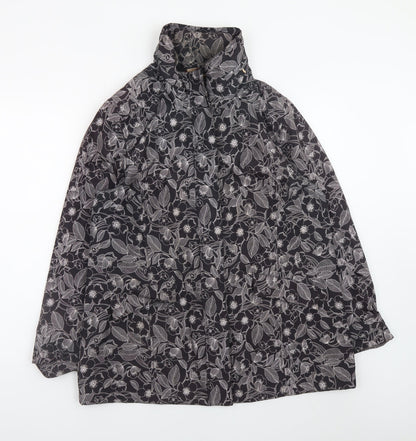 Womens UK Size 14 TIGI Black Rain Coat