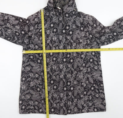 Womens UK Size 14 TIGI Black Rain Coat