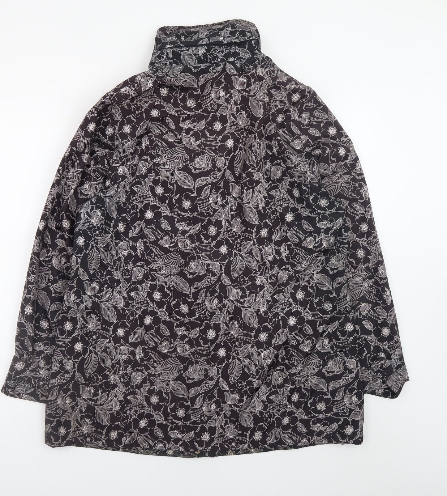 Womens UK Size 14 TIGI Black Rain Coat