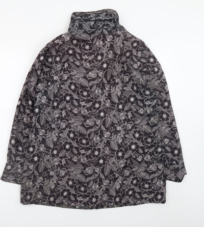 Womens UK Size 14 TIGI Black Rain Coat