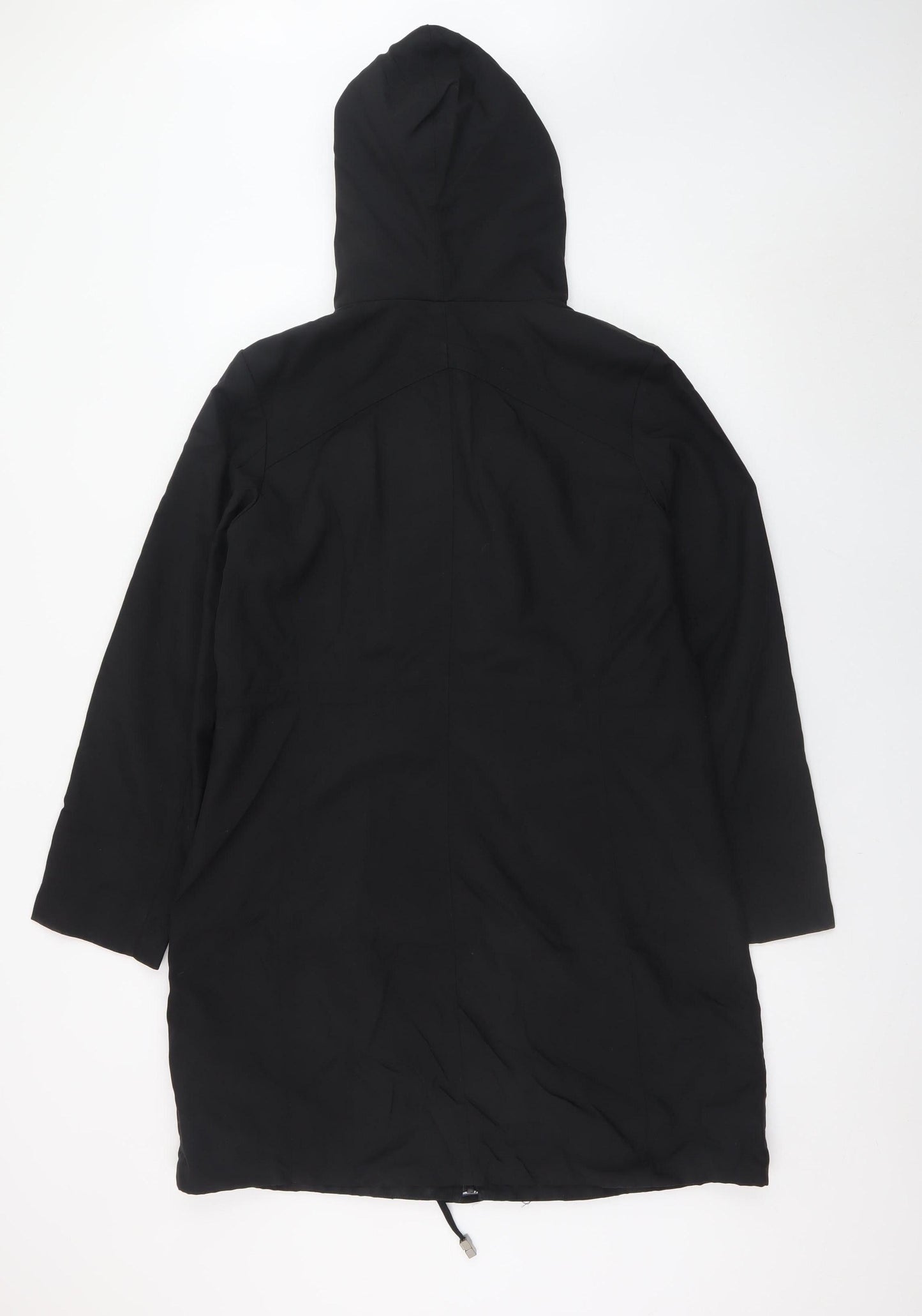 Womens UK Size 12 Marks and Spencer Black Parka Coat
