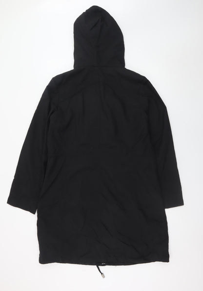 Womens UK Size 12 Marks and Spencer Black Parka Coat