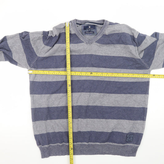 Mens UK Size 2XL Basefield Blue Pullover Jumper