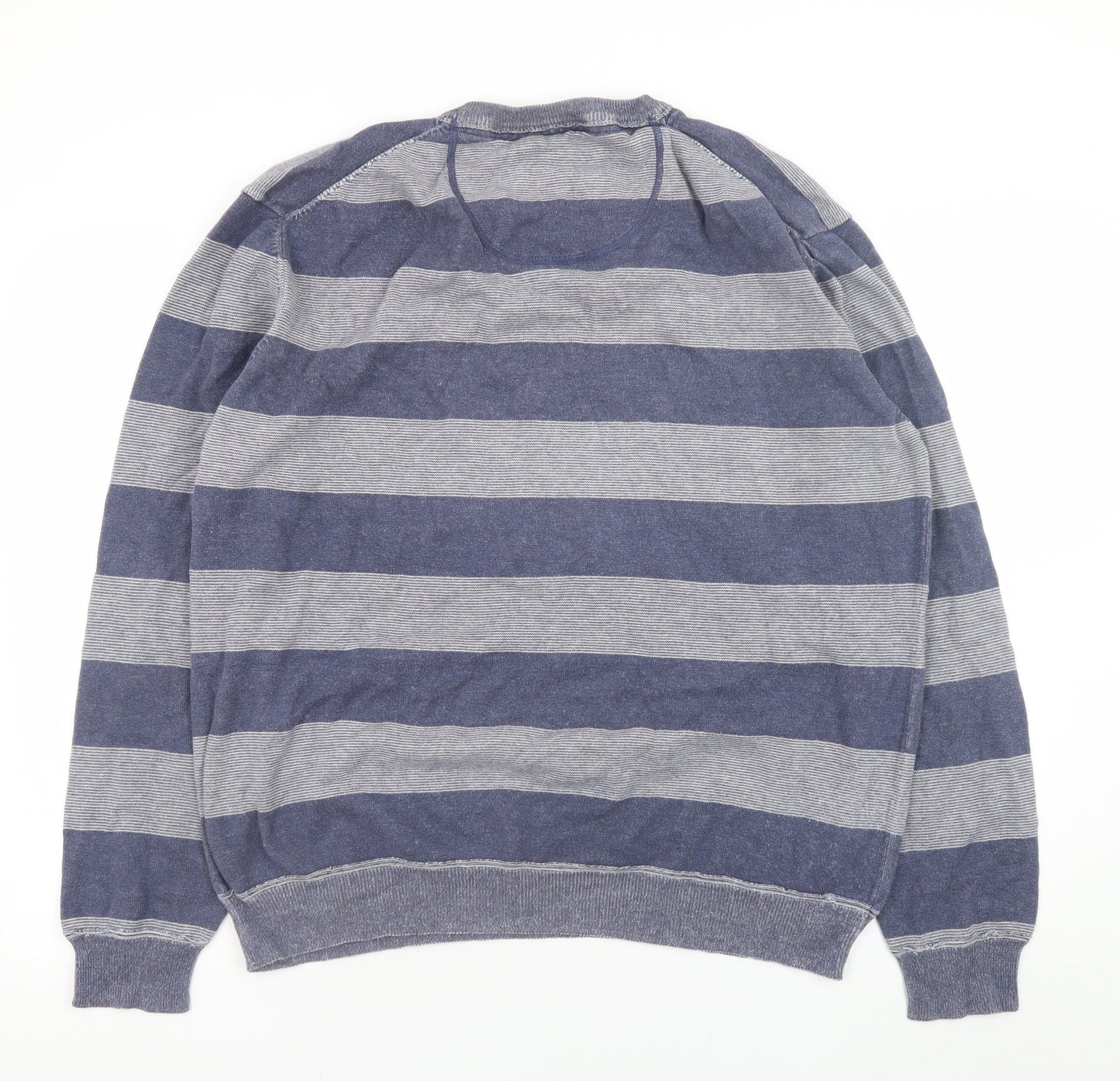 Mens UK Size 2XL Basefield Blue Pullover Jumper