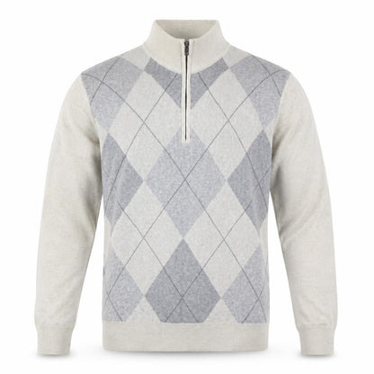 Mens UK Size L Marks and Spencer Grey 1/2 Zip Jumper