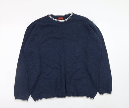 Mens UK Size XL Burton Menswear Blue Pullover Jumper