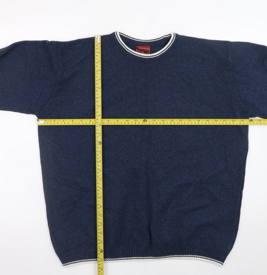 Mens UK Size XL Burton Menswear Blue Pullover Jumper
