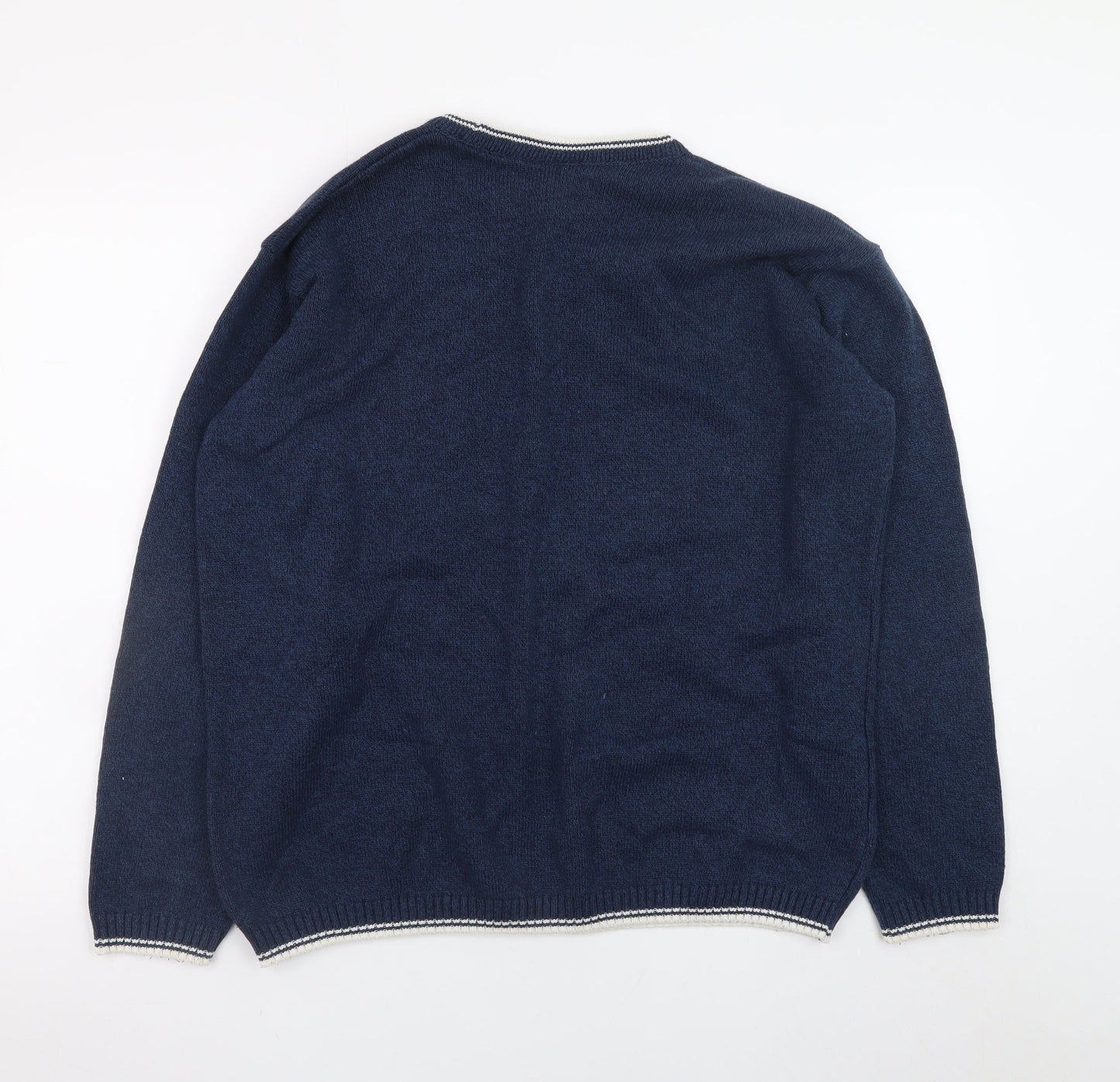 Mens UK Size XL Burton Menswear Blue Pullover Jumper