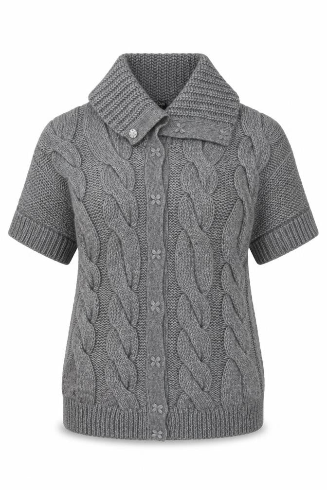 Womens UK Size 16-18 Marks and Spencer Grey Cardigan Jumper