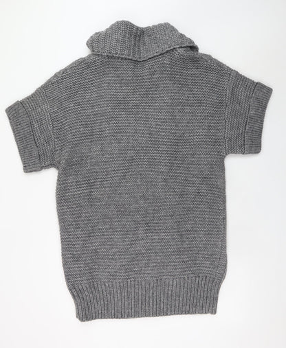 Womens UK Size 16-18 Marks and Spencer Grey Cardigan Jumper