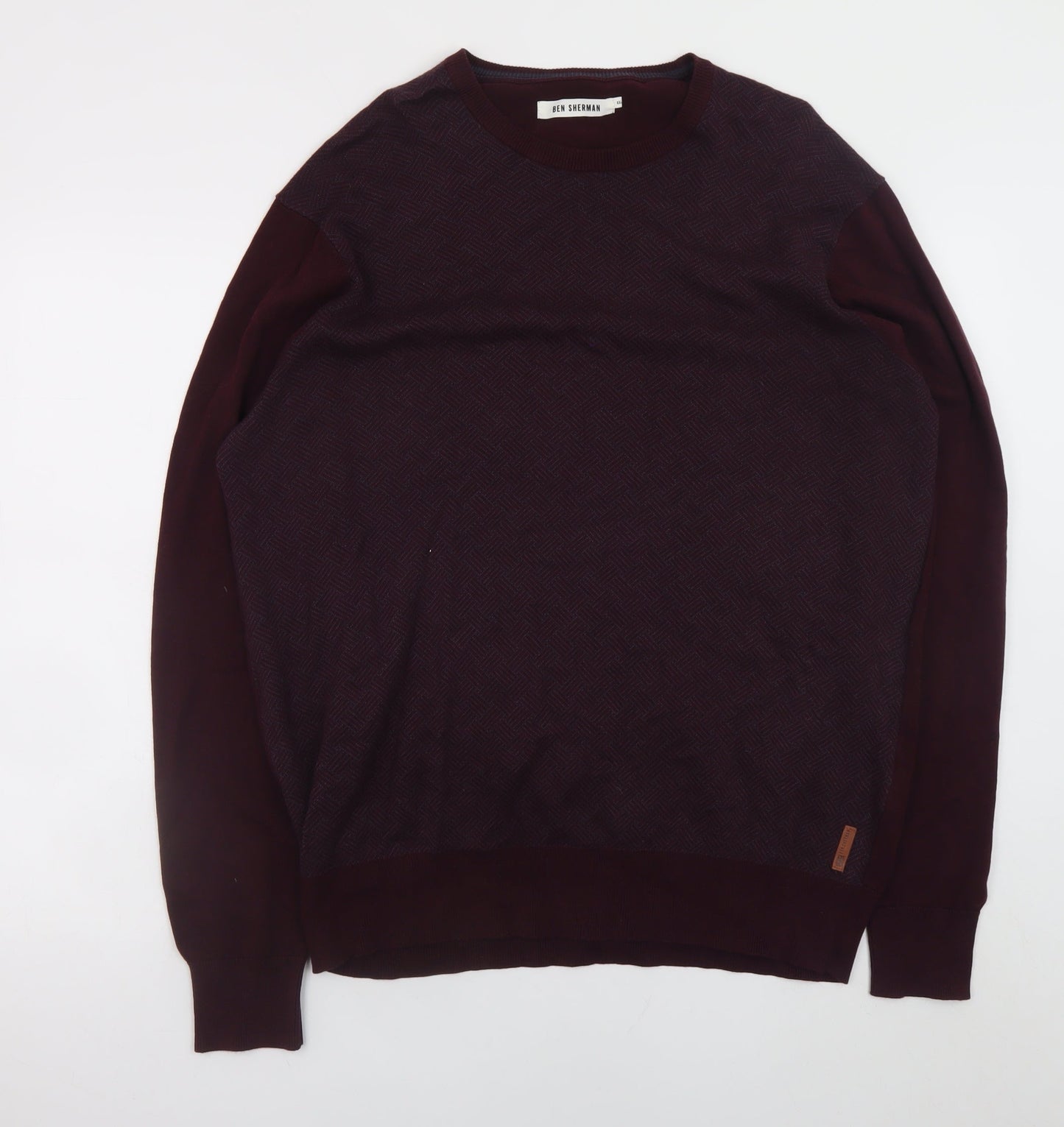 Mens UK Size 2XL Ben Sherman Brown Pullover Jumper