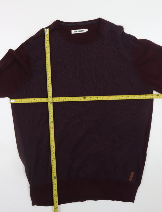 Mens UK Size 2XL Ben Sherman Brown Pullover Jumper
