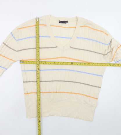 Womens UK Size L Marks and Spencer Beige Pullover Jumper