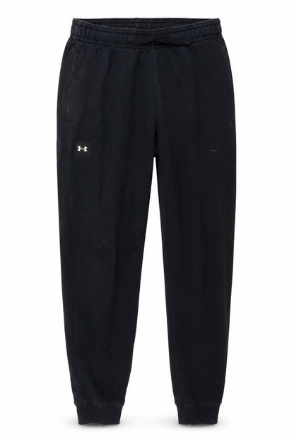 Under Armour Mens Black Jogger Trousers Size M Relaxed Fit