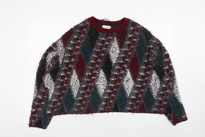 Womens UK Size 8 Pull&Bear Multicoloured Pullover Jumper