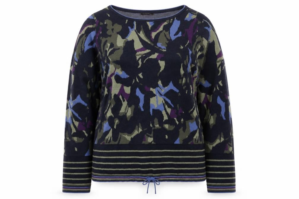 Bianca Women’s Multicoloured Camouflage Knit Jumper Size 14