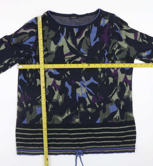 Bianca Women’s Multicoloured Camouflage Knit Jumper Size 14