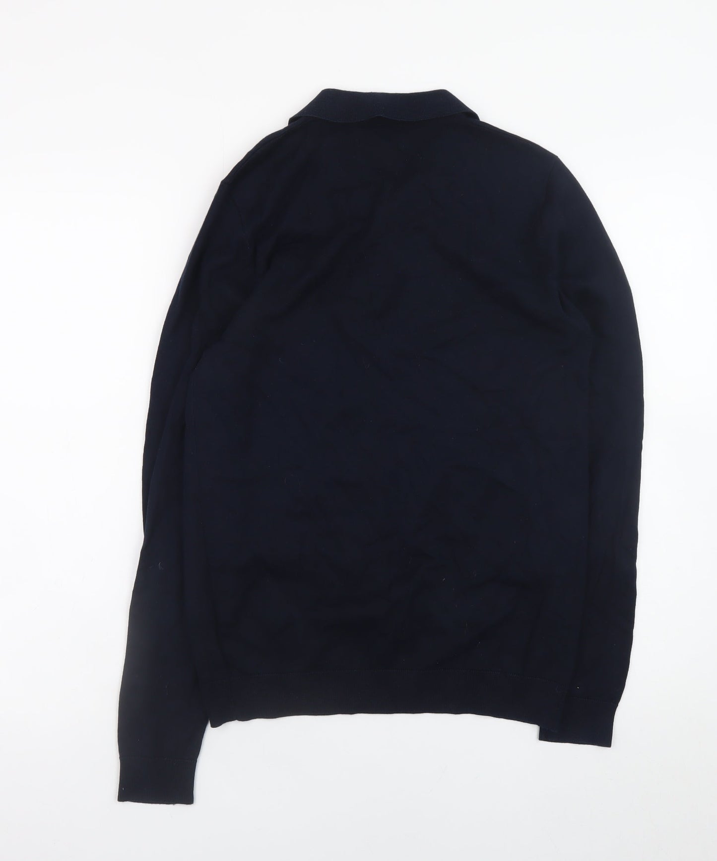 Mens UK Size S NEXT Blue Henley Jumper