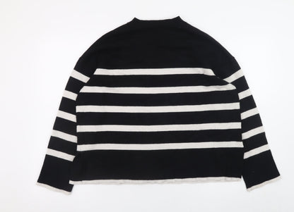 Womens UK Size M John Lewis Black Pullover Jumper